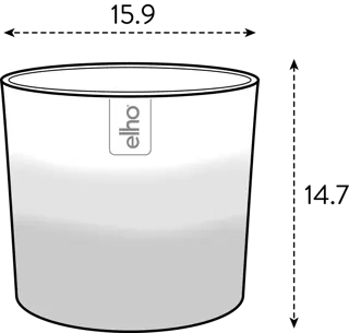 Pot Colour Gradient Rond - D16cm - Cederbruin - afbeelding 2