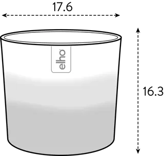 Pot Colour Gradient Rond - D18cm - Cederbruin - afbeelding 2