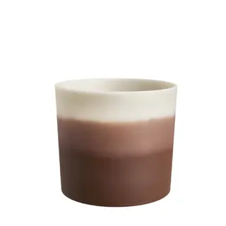 Pot Colour Gradient Rond - D18cm - Cederbruin - afbeelding 1