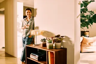 Pot Colour Gradient Rond - D18cm - Zandsteen Beige - afbeelding 6