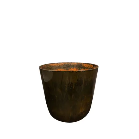 Pot Palermo D17h15cm Marble Brown - afbeelding 1