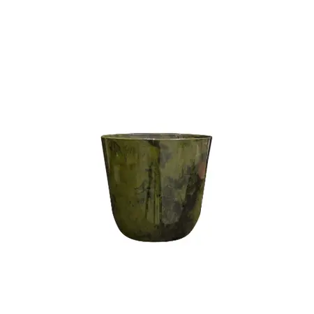 Pot Palermo D17h15cm Marble Green - afbeelding 1