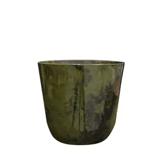 Pot Palermo D23h22cm Marble Green