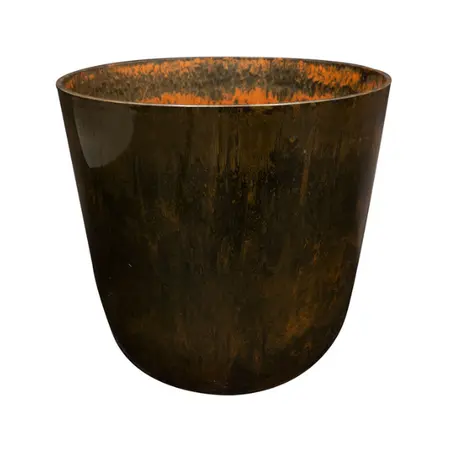 Pot Palermo D35h32cm Marble Brown - afbeelding 1
