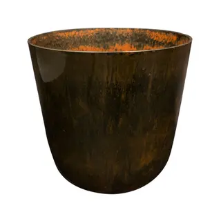 Pot Palermo D35h32cm Marble Brown - afbeelding 1