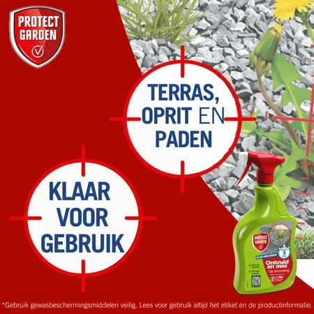 Protect Garden Flitser Express Spray - tegen Onkruid en Mos - 1L - afbeelding 3