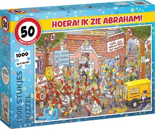 Puzzel Hoera! Ik Zie Abraham - 1000 stukjes - afbeelding 1