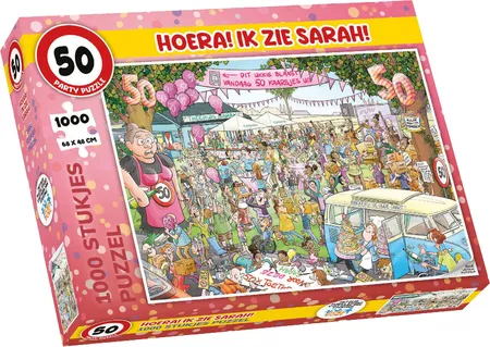 Puzzel Hoera! Ik Zie Sarah - 1000 stukjes - afbeelding 1