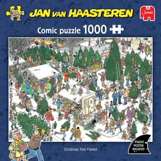 Puzzel Jan van Haasteren - Christmas Tree Market - 1000 stukjes - afbeelding 2