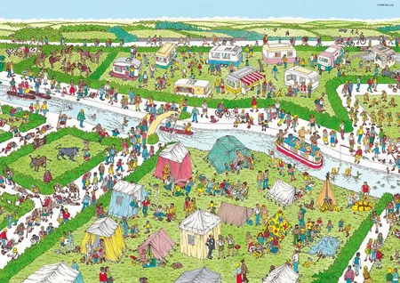 Puzzel Where's Wally The Campsite - 1000 stukjes - afbeelding 3