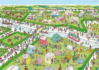 Puzzel Where's Wally The Campsite - 1000 stukjes - afbeelding 3