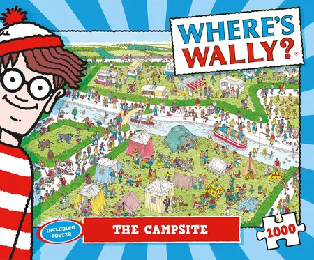 Puzzel Where's Wally The Campsite - 1000 stukjes - afbeelding 2