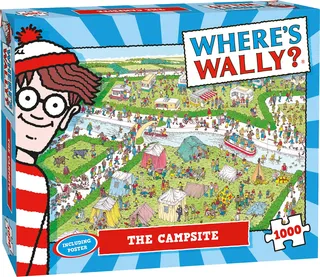 Puzzel Where's Wally The Campsite - 1000 stukjes - afbeelding 1
