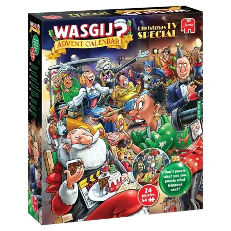 Puzzel Xms Wasgij Adventkalender Christmas TV-Special - afbeelding 1