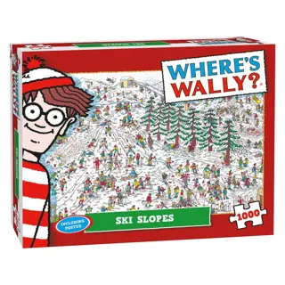 Puzzel Xms Where’s Wally? Ski Slopes - 1000 stukjes