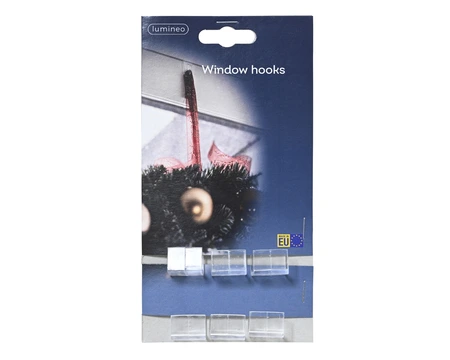 Raamhaken Plastic - 6 stuks