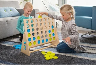 Reuze Vier Op Een Rij Deluxe - BS Toys - afbeelding 6