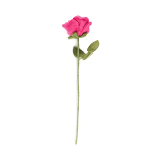 Roos Vilt Fuchsia - Handgemaakte Fairtrade Decoratie - afbeelding 2