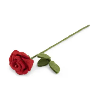 Roos Vilt Rood - Handgemaakte Fairtrade Decoratie
