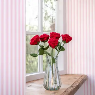 Roos Vilt Rood - Handgemaakte Fairtrade Decoratie - afbeelding 4