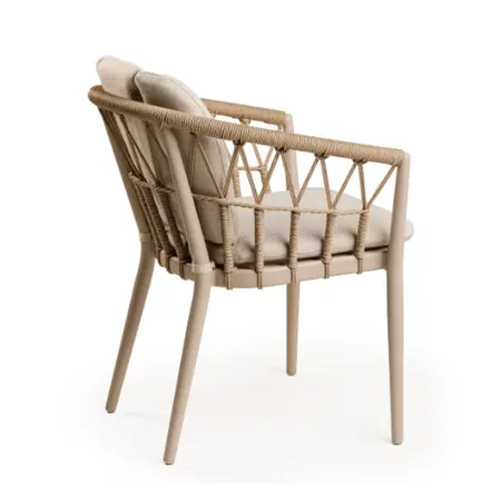 Santa Fe Dining Chair Champagne - Tierra Outdoor - afbeelding 2