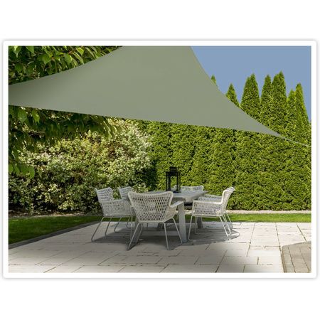 Schaduwdoek 3x3x3m Groen - afbeelding 2