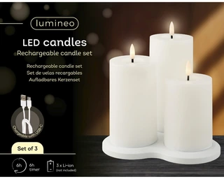 Lumineo Led Candles Rechargeable candle set