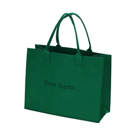 Shopper Vilt Kerst (wit, rood of groen) - afbeelding 4