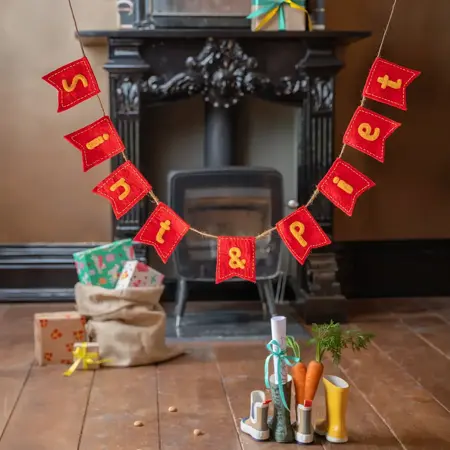 Sinterklaasslinger Vilt - Sint en Piet - Sjaal met Verhaal - afbeelding 2