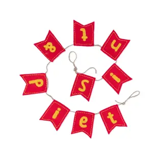 Sinterklaasslinger Vilt - Sint en Piet - Sjaal met Verhaal - afbeelding 3