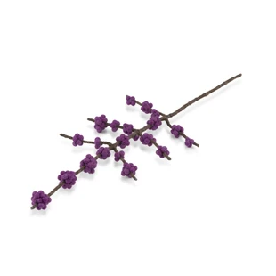 Sjaal met Verhaal Bes Calicarpa Paars - Viltdecoratie