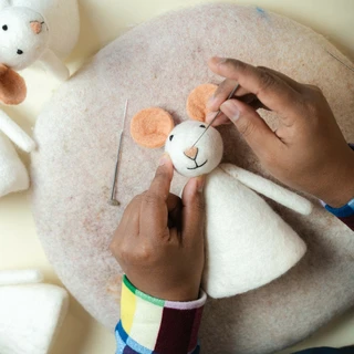Sjaal met Verhaal Decoratie Muis Hoofdpiet - afbeelding 3