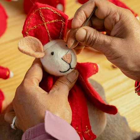 Sjaal met Verhaal Decoratie Muis Sintermuis - afbeelding 3