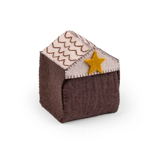 Sjaal met Verhaal Kerststal Bruin - afbeelding 2