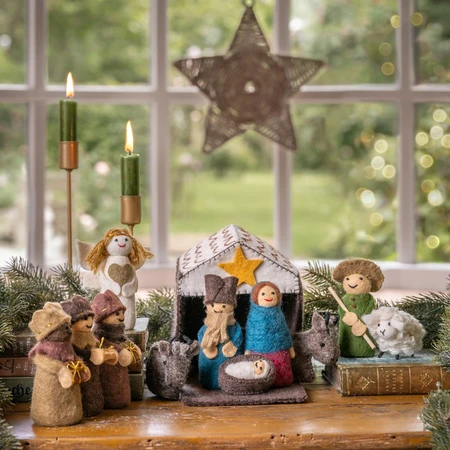 Sjaal met Verhaal Kerststal Kleur - afbeelding 4
