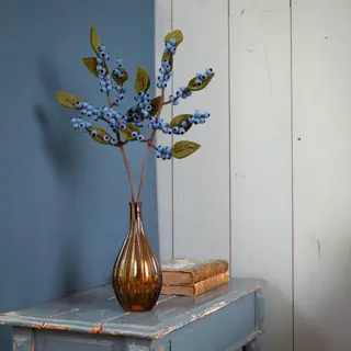 Sjaal met Verhaal Tak Vilt Bes Blauw - afbeelding 3