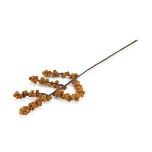 Sjaal met Verhaal Tak Vilt Bes Ilex Oranje - viltdecoratie