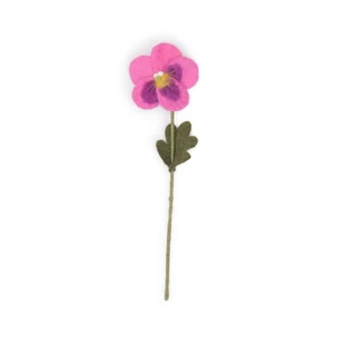 Sjaal met Verhaal Viooltje Vilt Fuchsia - afbeelding 1