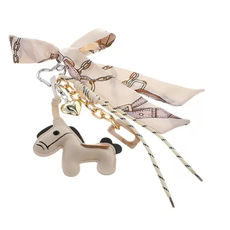 Natural Silky Sleutelhanger | Bag Charm - Horse Natural