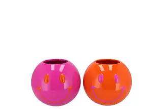 Smiley Pot Paars/Oranje S (assorti) - afbeelding 1