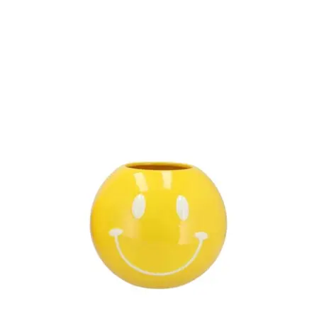 Smiley Yellow Mix Vase 11x11x9cm