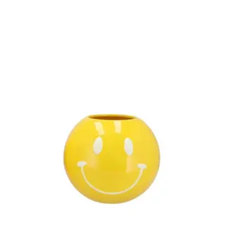 Smiley Yellow Mix Vase 11x11x9cm