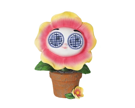 Solar bloemlamp met LED ogen