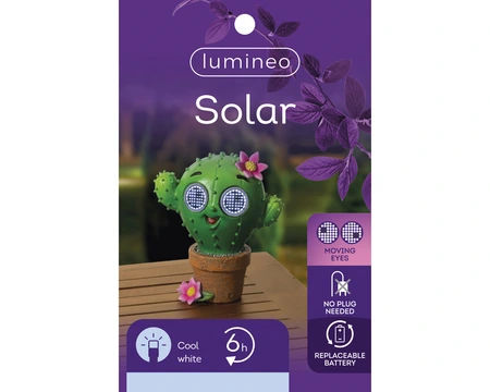 Solar Beeldje Tuinornament Cactus - afbeelding 3
