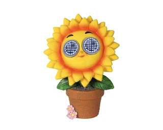 Solar Beeldje Tuinornament Zonnebloem