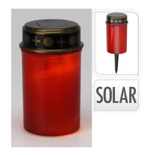 Solar Gedenklichtje - Rood Led - Waterbestendig - afbeelding 2