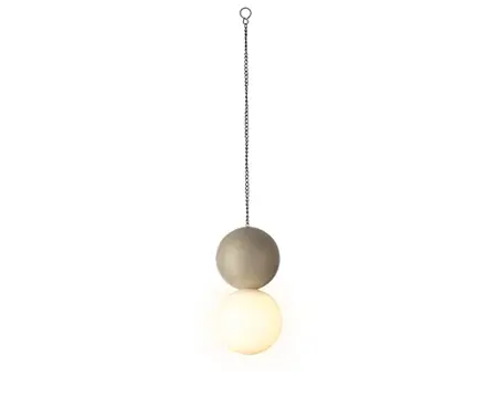 Solar Hanging Light D10h20cm Grijs - afbeelding 1