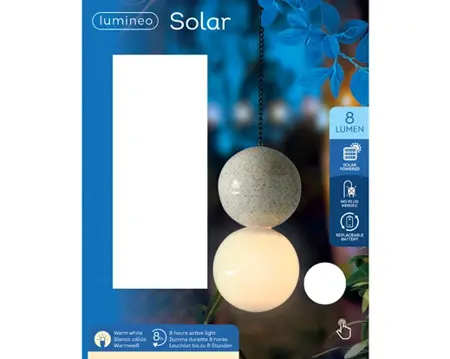 Solar Hanging Light D10h20cm Terra - afbeelding 3