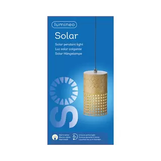 Solar Hanglamp Metaal Lichtgeel - Lumineo - Ø11x18cm