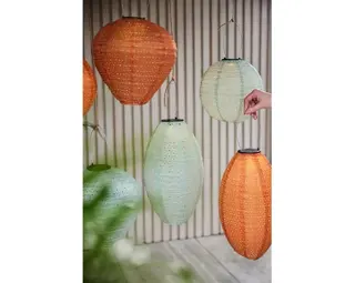 Solar Lantaarn Ø25h23cm (diverse kleuren) - afbeelding 3